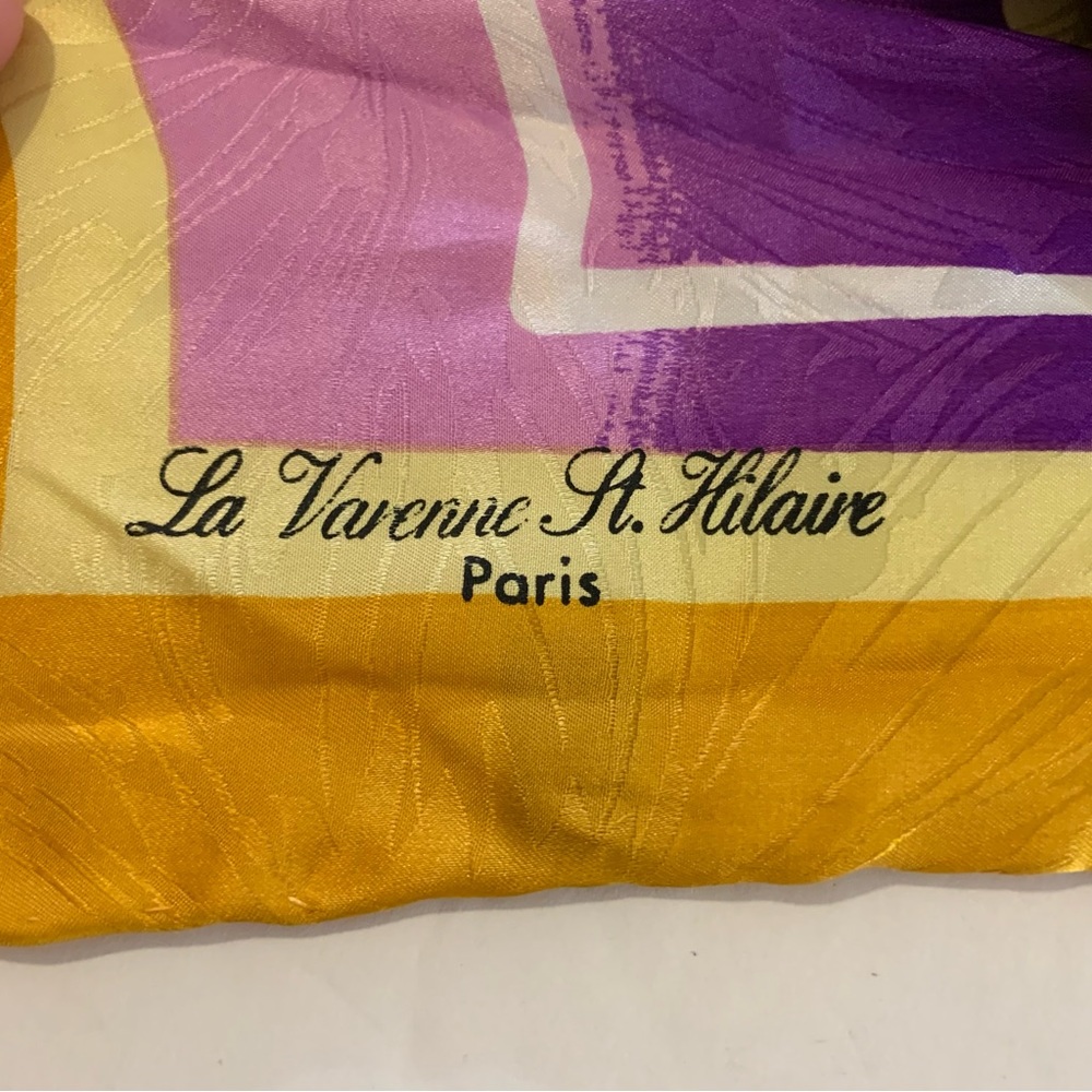 Vintage La Varenne St. Hilaire Paris Silk Scarf - Picture 3 of 5